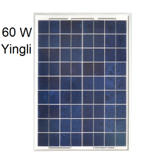 Yingli Solar Solar panel 60 watts 18.4 volts Polycrystalline