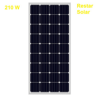 RESTAR SOLAR 210 watt solar panel Monocrystalline
