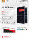 Monocrystalline AE SOLAR 620 Watt Bifacial Solar Panel METEOR Series 