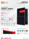 Monocrystalline AE SOLAR 700W Bifacial Solar Panel Meteor Series 