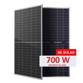 AE SOLAR 700W Bifacial Solar Panel Meteor Series Monocrystalline