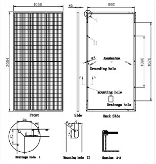 AE SOLAR 450 watt solar panel Germany Monocrystalline