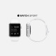 Smart Band Apple Watch Sport 42mm Silver Bracelet Blanc 