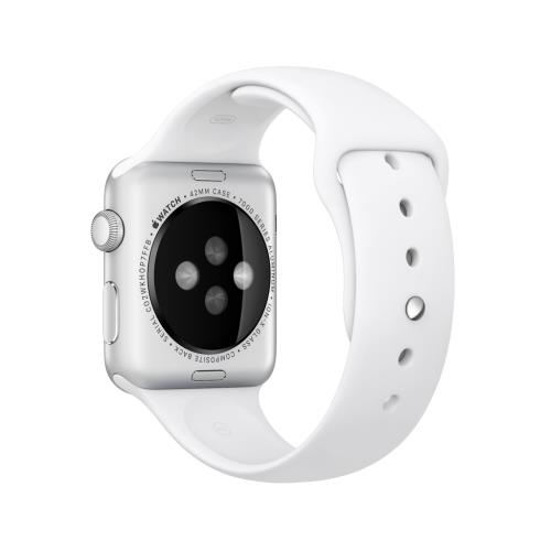 Smart Band Apple Watch Sport 42mm Silver Bracelet Blanc 