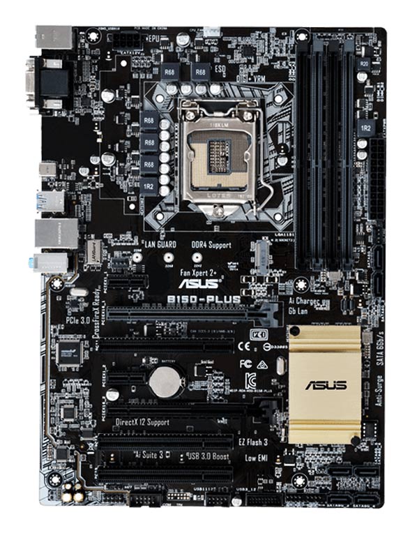 Motherboard INTEL Support ASUS B150-PLUS (1151) 