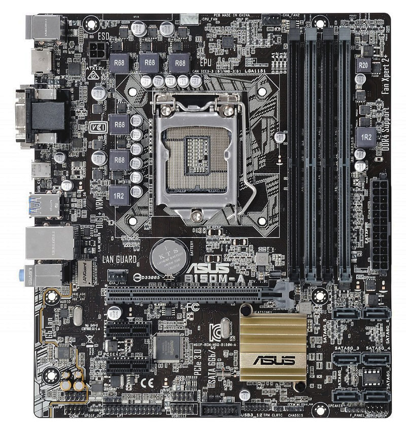 Motherboard INTEL Support ASUS B150M-A (1151) 