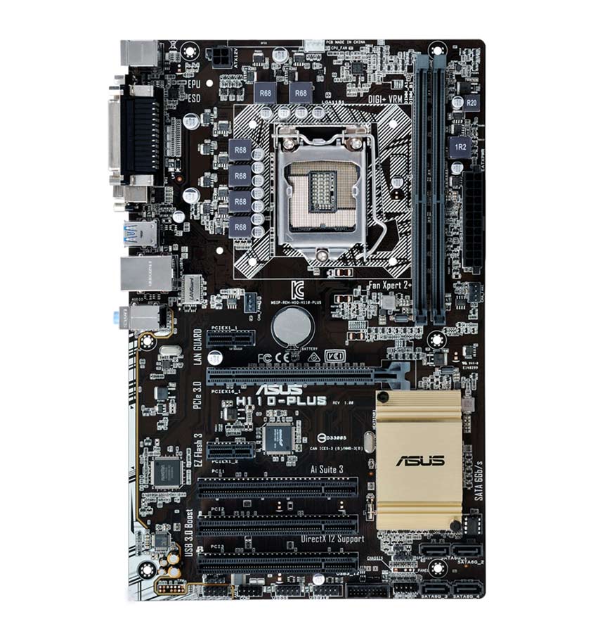 Motherboard INTEL Support ASUS H110-PLUS(1151) 