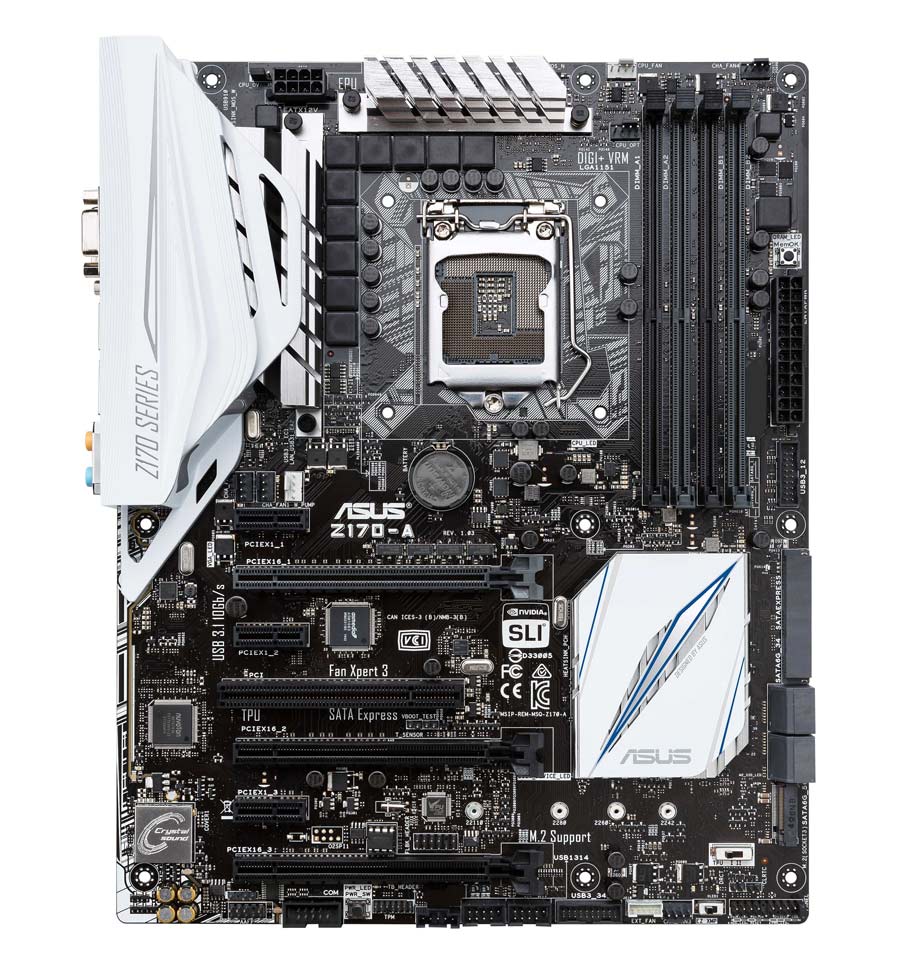 Motherboard INTEL Support ASUS Z170-A (1151) 