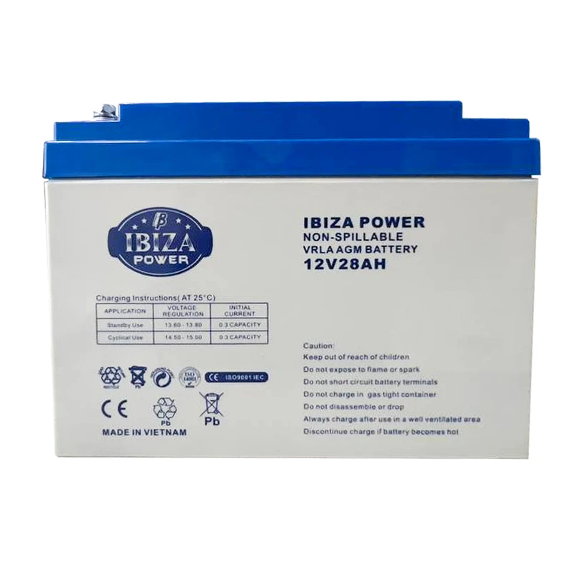 Gel Battery IBIZA UPS 12V 28A 