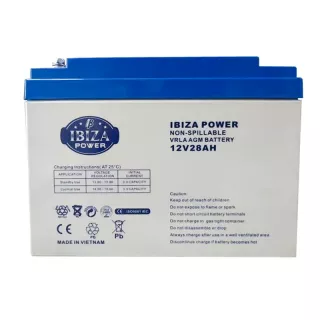 IBIZA UPS 12V 28A Gel Battery