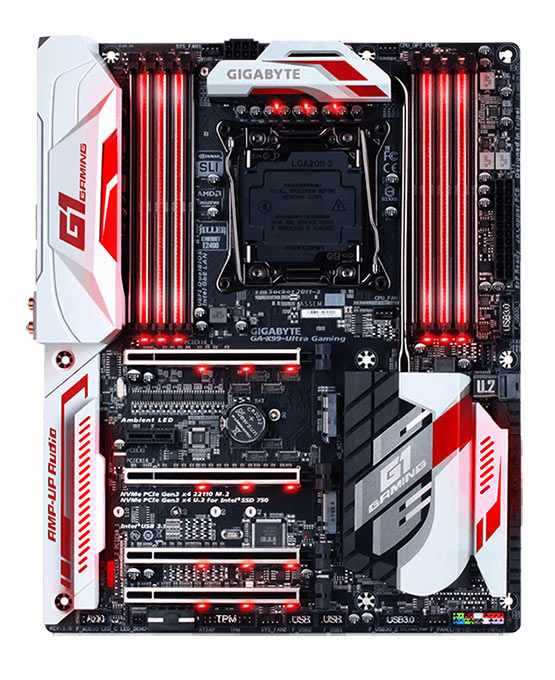 Motherboard INTEL Support Gigabyte GA-X99-Ultra Gaming (LGA 2011) 