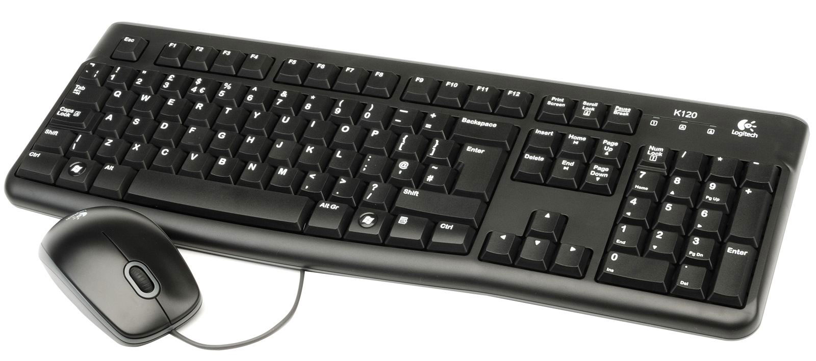 Keyboard And Mouse Logitech Wired MK120 