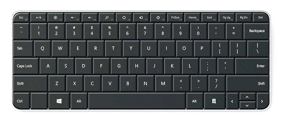 Keyboard Microsoft Wedge Mobile Wireless 