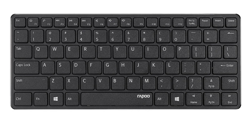 Keyboard Rapoo E6350-B Bluetooth Mini Keyboard - BLACK / Blade Series 