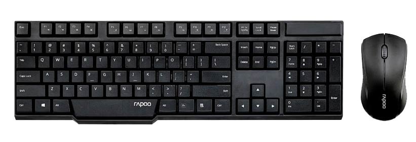 Keyboard And Mouse Rapoo N1830 Wireless 