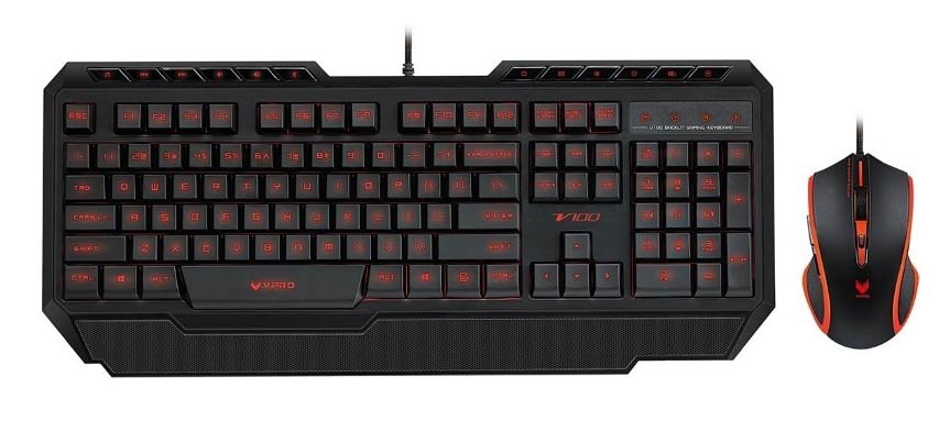 Keyboard And Mouse Rapoo V100 Gaming 