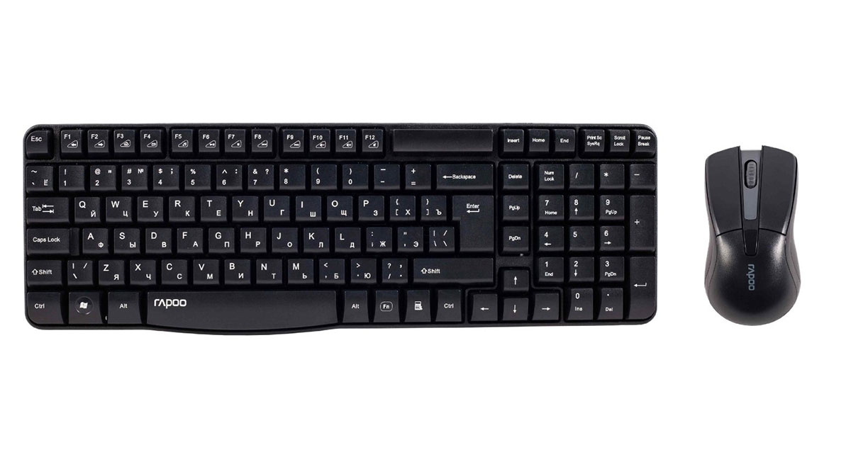 Keyboard And Mouse Rapoo X1800 Wireless 