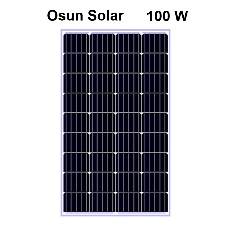Monocrystalline Osan Solar 100 watt solar panel 
