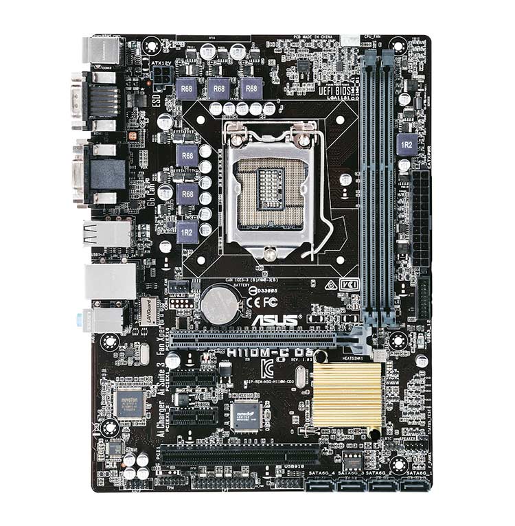 Motherboard INTEL Support ASUS H110M-C D3 (1151) 