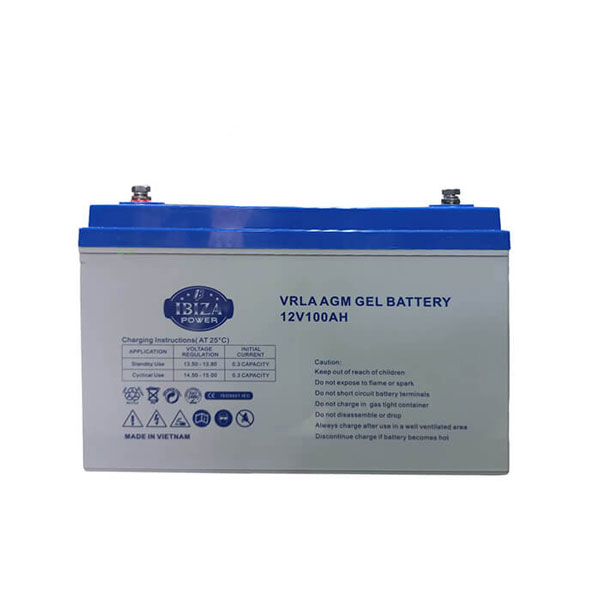 Gel Battery IBIZA 100 Amp 12 Volt Deep Cycle Solar Battery 