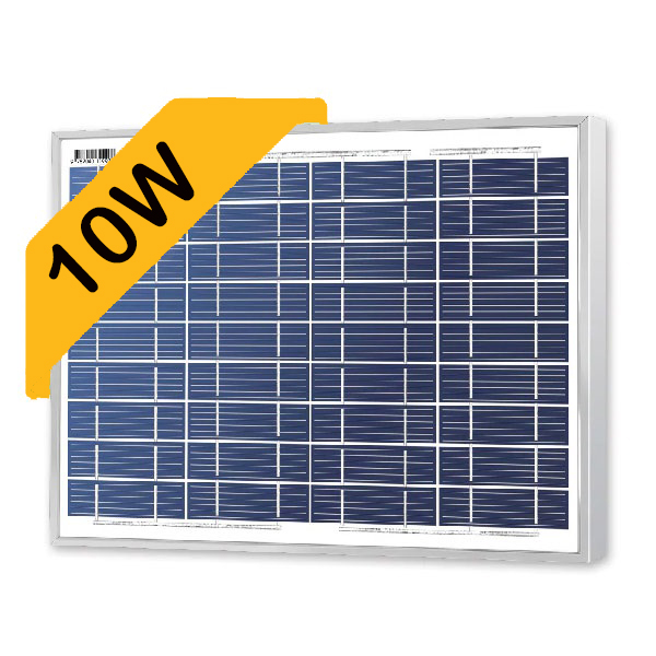 Polycrystalline Top Ray Solar panel 10 watts 17.5 volts 