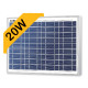 Polycrystalline Top Ray Solar panel 20 watts 17.3 volts 