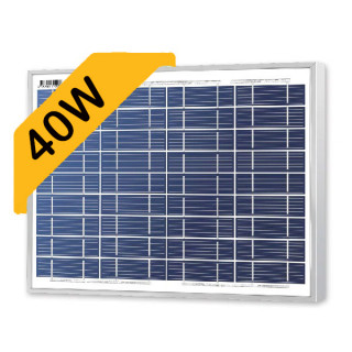 Top Ray 40 Watt 18 Volt Solar Panel Polycrystalline