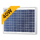Polycrystalline Top Ray 40 Watt 18 Volt Solar Panel 