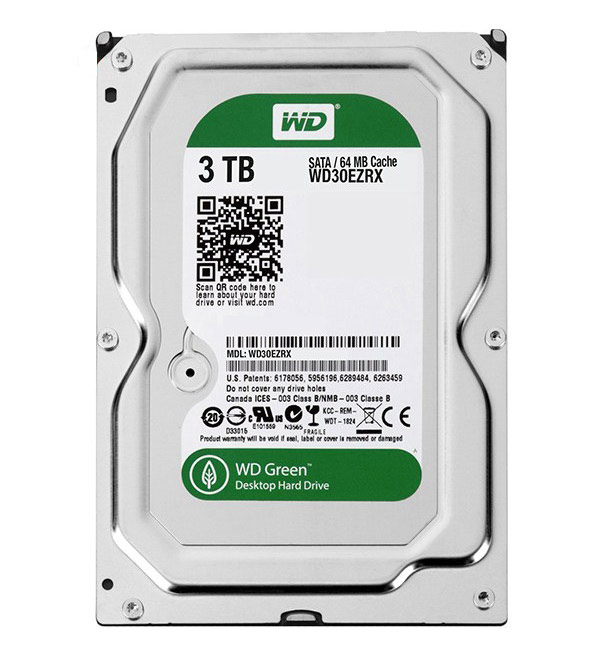 Internal Hard Disk Western Digital 3TB SATA GREEN 