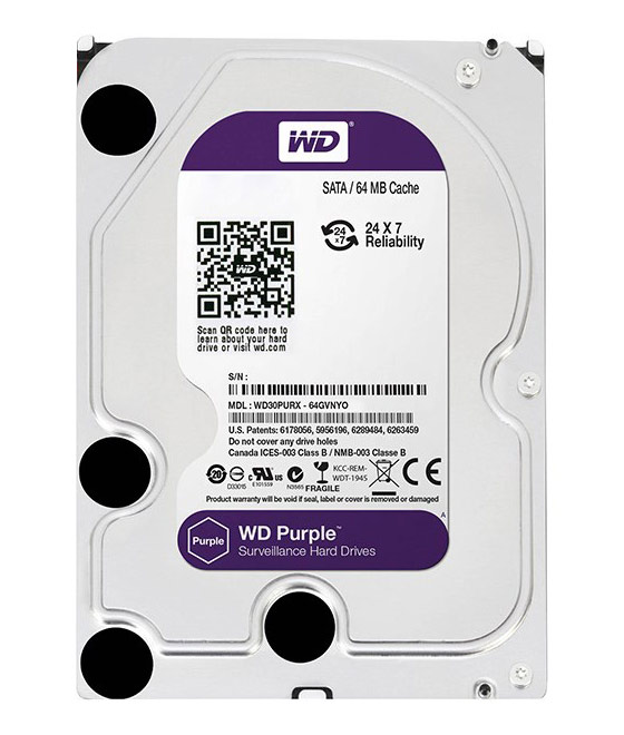Internal Hard Disk Western Digital 6TB Surveillance Purple  