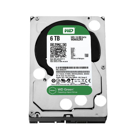 Internal Hard Disk Western Digital  6TB SATA GREEN 