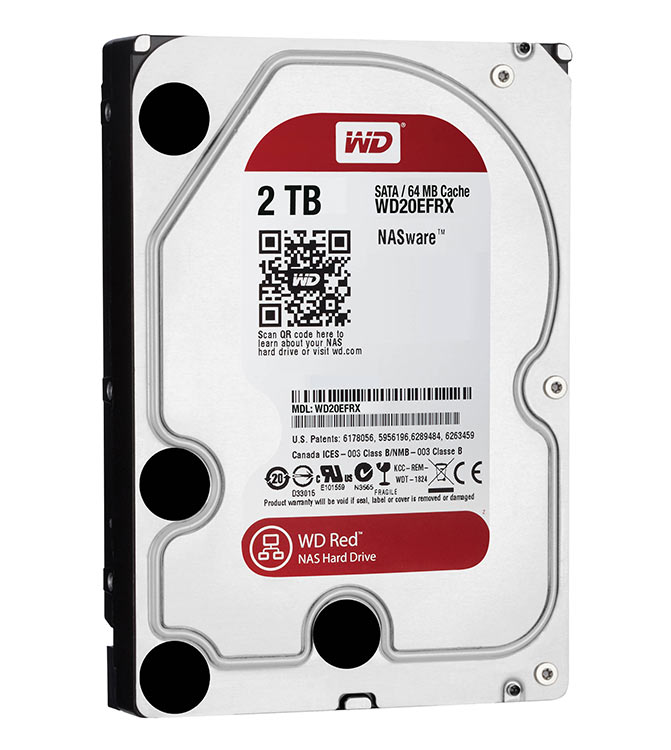 Internal Hard Disk Western Digital 2TB - WD20EFRX Red 